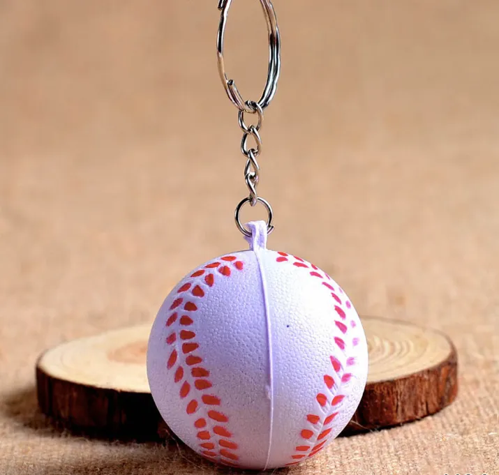 1, 6 or 12 Pcs Baseball Ball Keychain