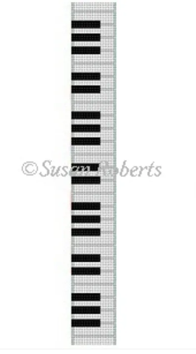 2269 Piano Keys Key Fob