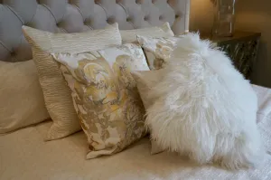 22X18 GLAM IVORY PILLOW