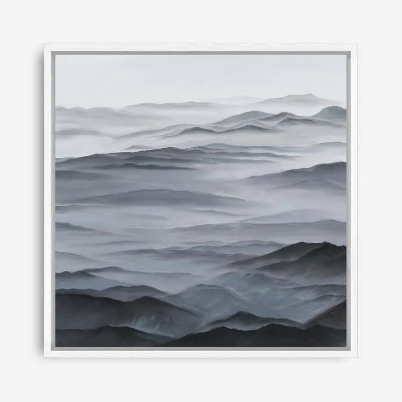 Abstract Mountain Range I (Square) Canvas Print