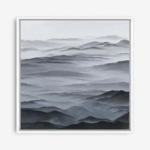 Abstract Mountain Range I (Square) Canvas Print