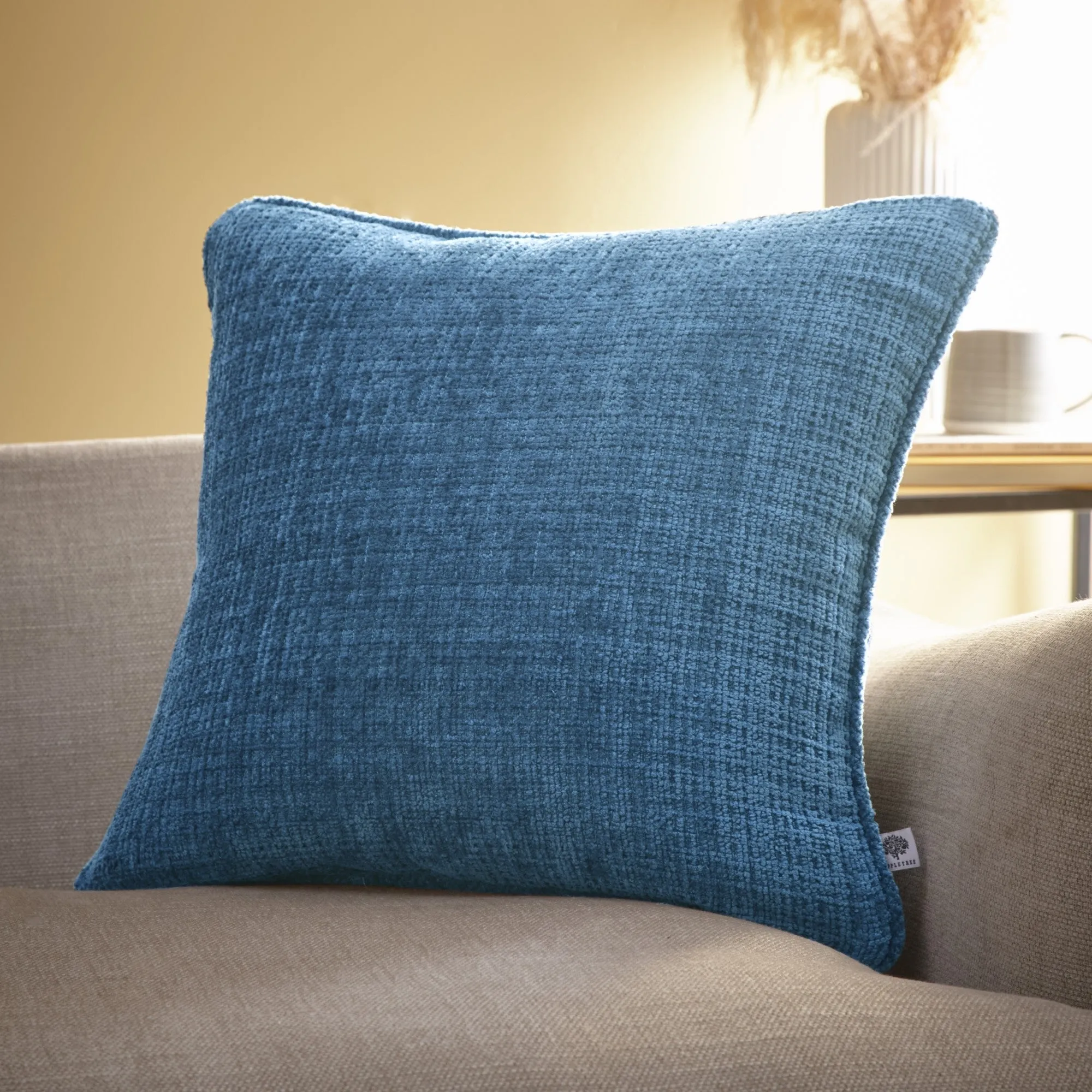 Alba Cushion by Appletree Loft in Teal 43 x 43cm