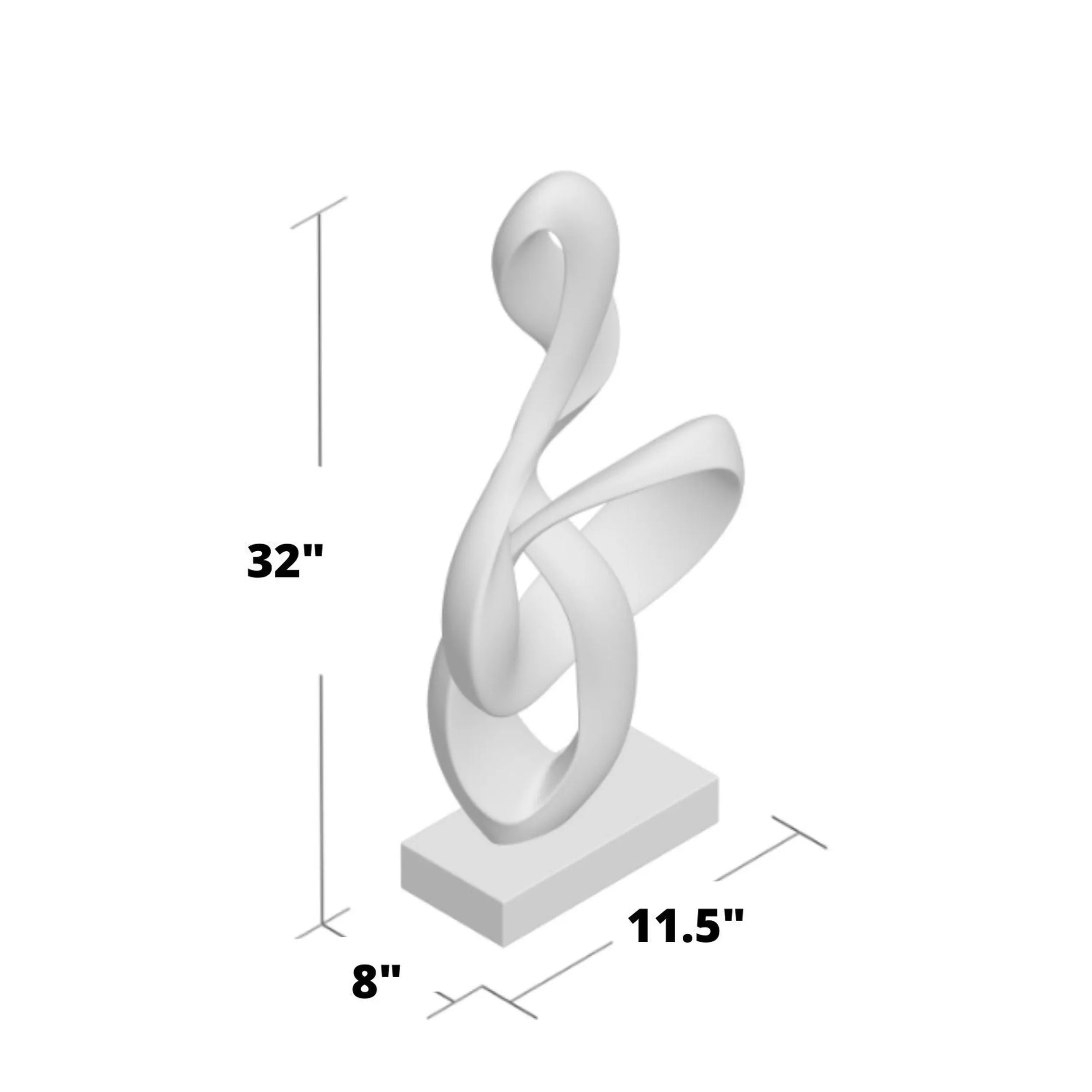 Antilia Treble Abstract Sculpture - Large White