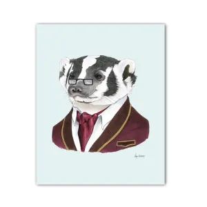 Badger Art Print