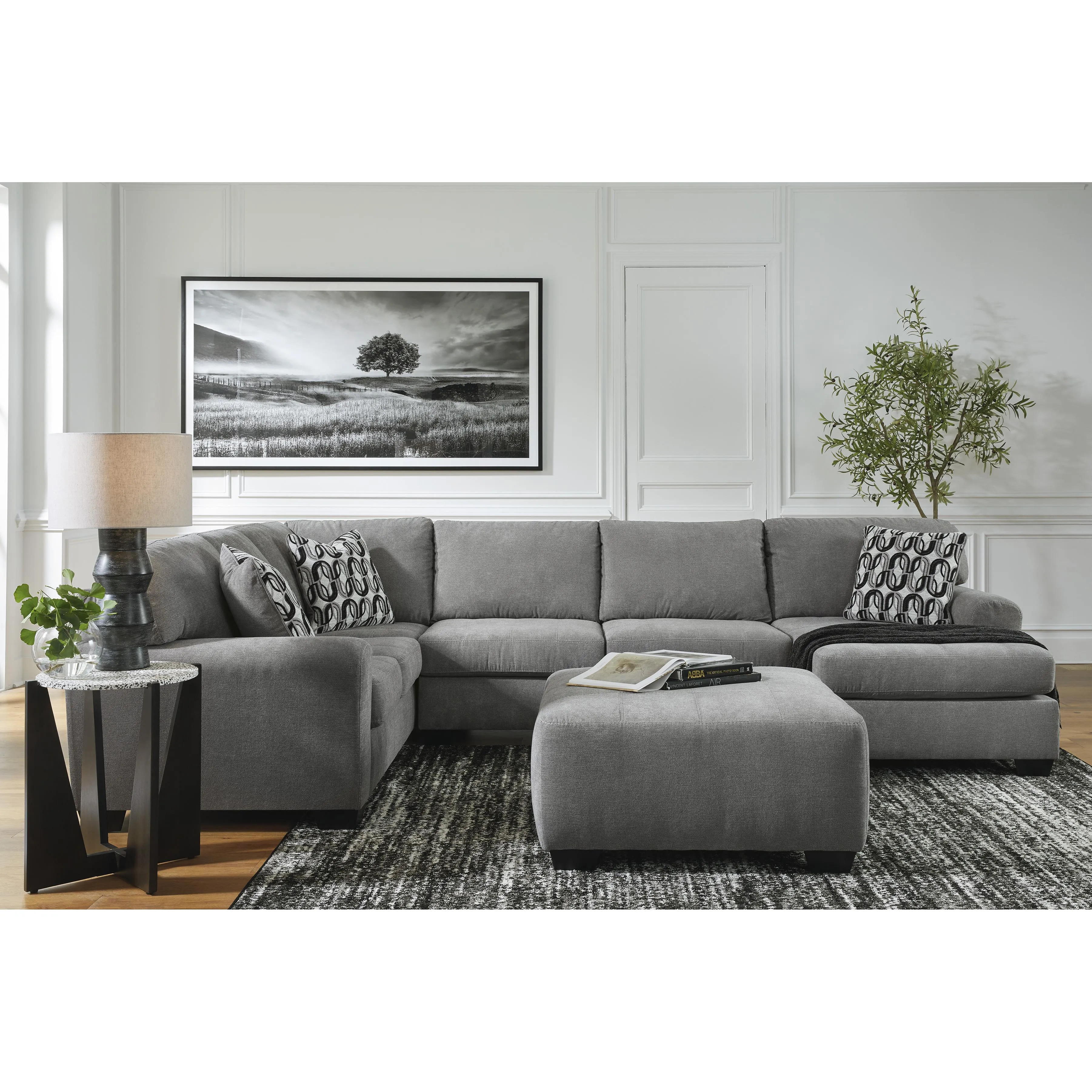 Benchcraft Birkdale Court Fabric 3 pc Sectional 3240266/3240234/3240217