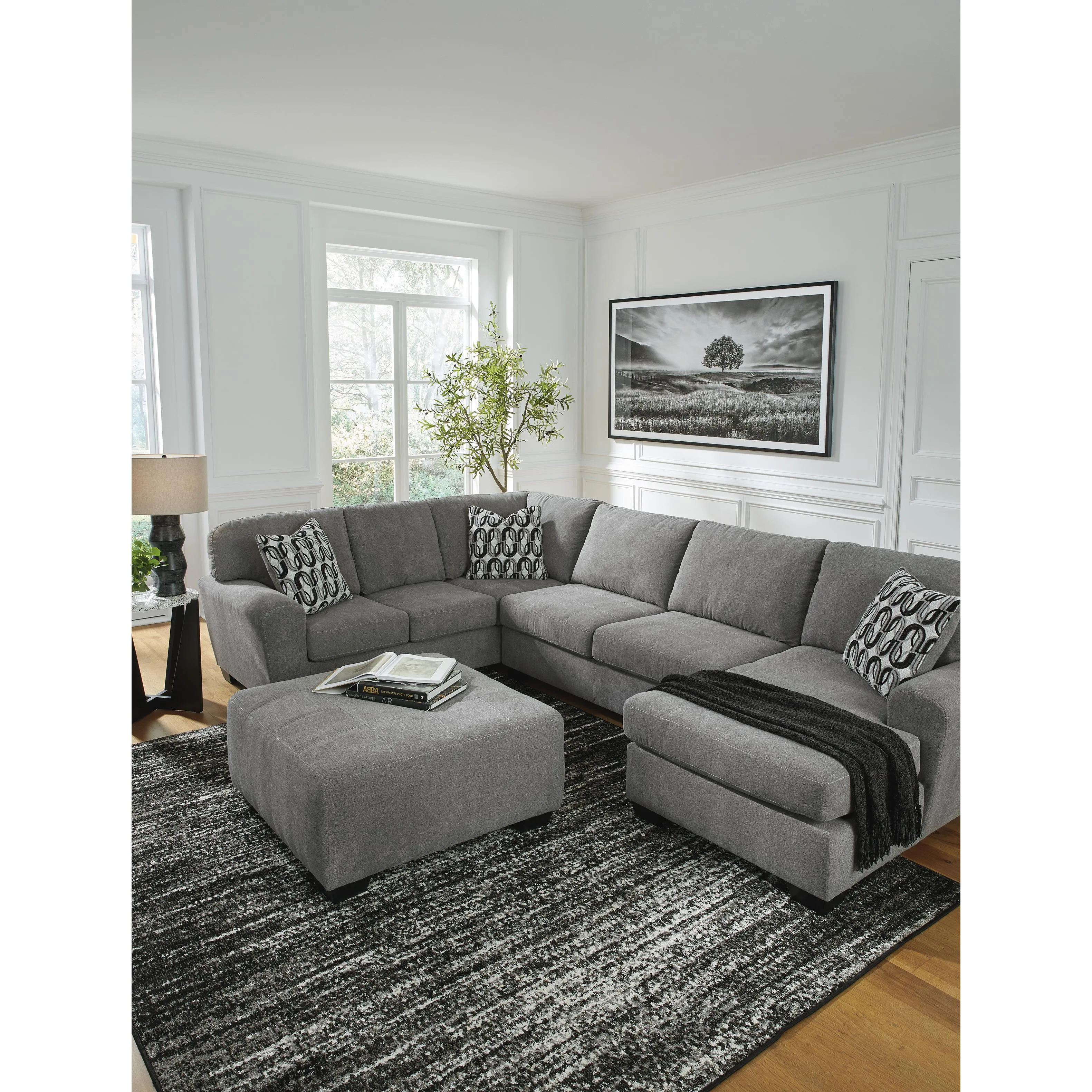 Benchcraft Birkdale Court Fabric 3 pc Sectional 3240266/3240234/3240217