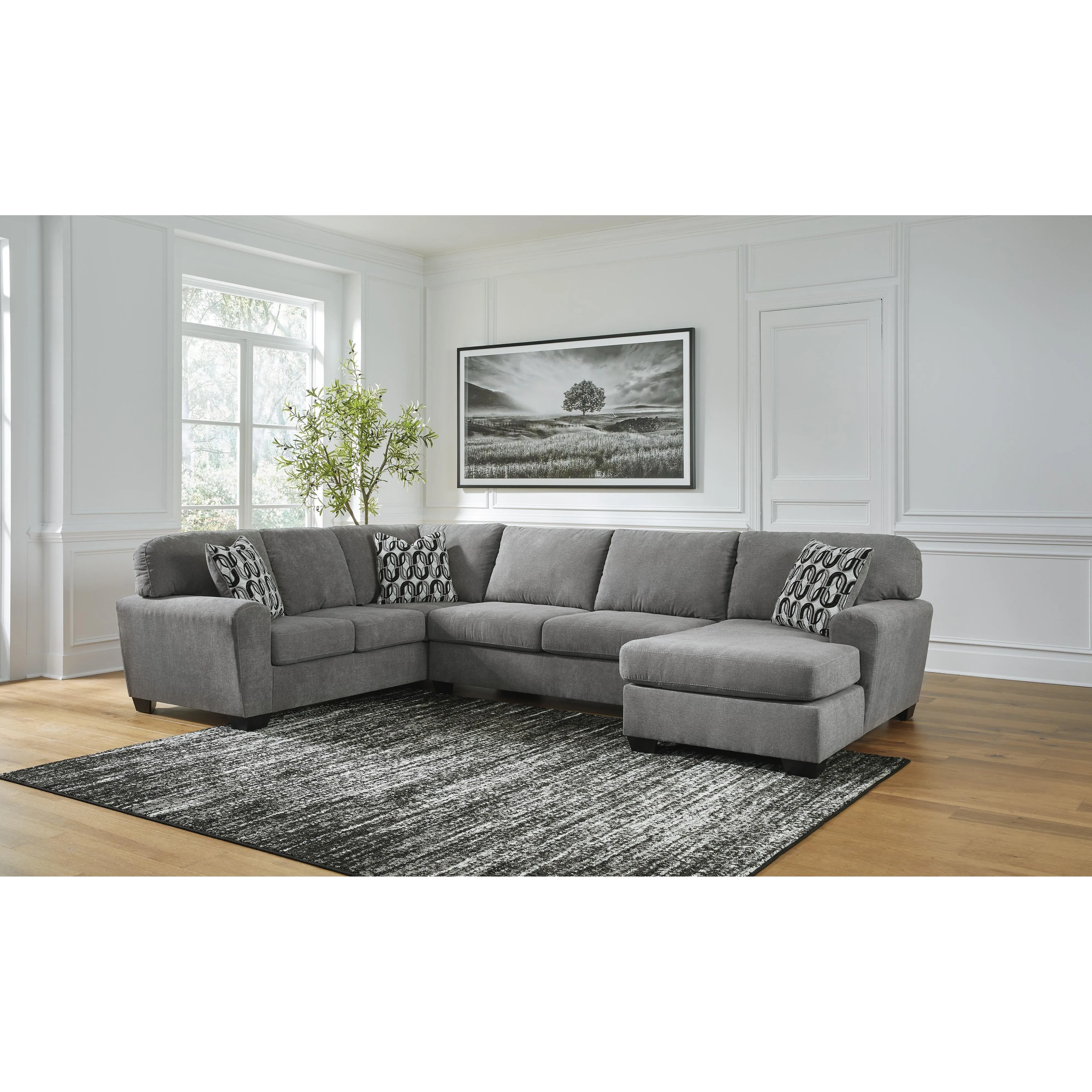 Benchcraft Birkdale Court Fabric 3 pc Sectional 3240266/3240234/3240217