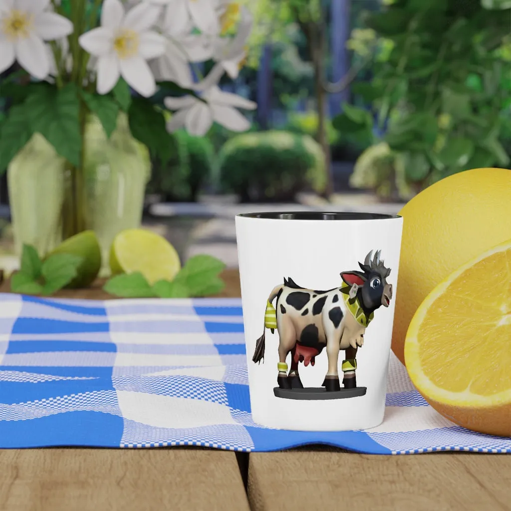 Black Cow Shot Glass