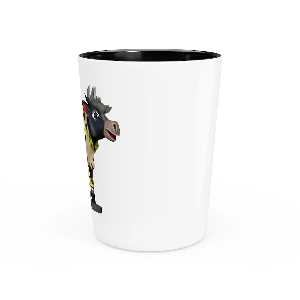 Black Cow Shot Glass