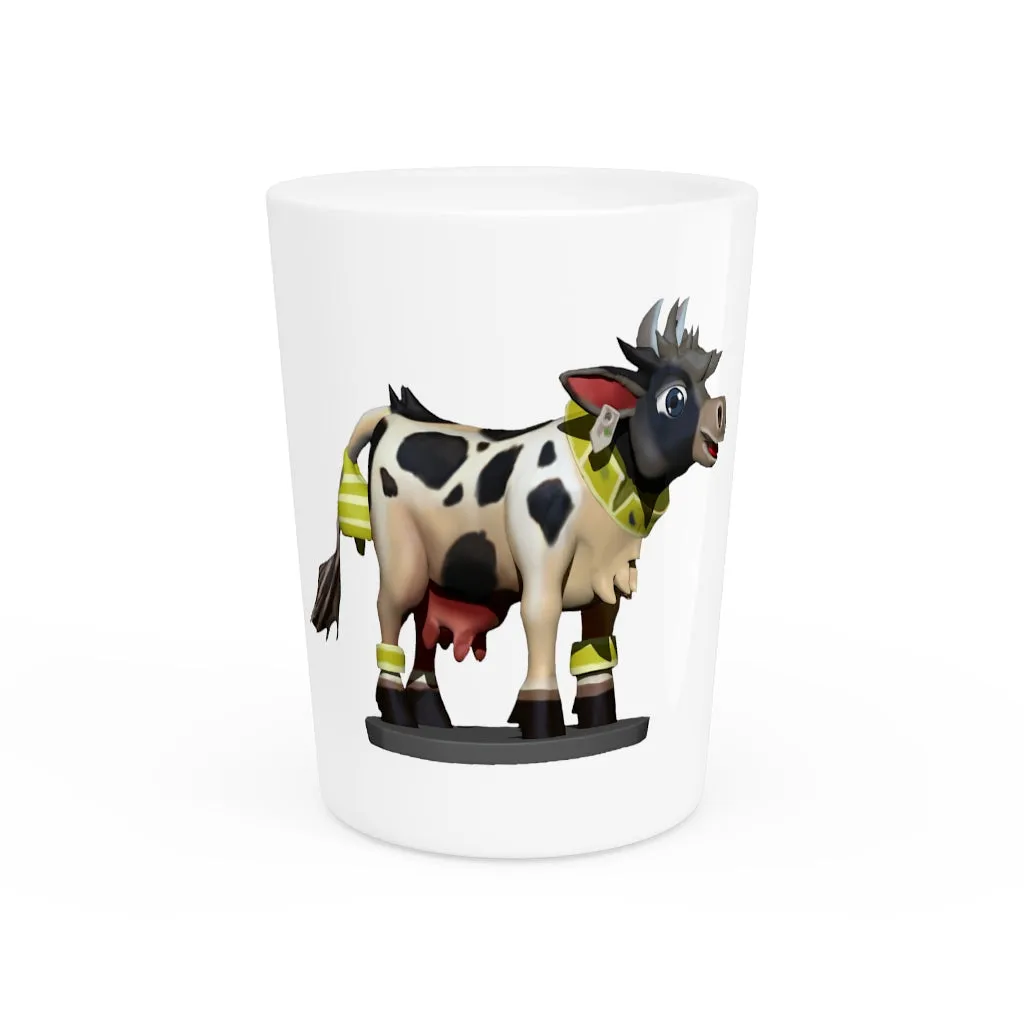 Black Cow Shot Glass