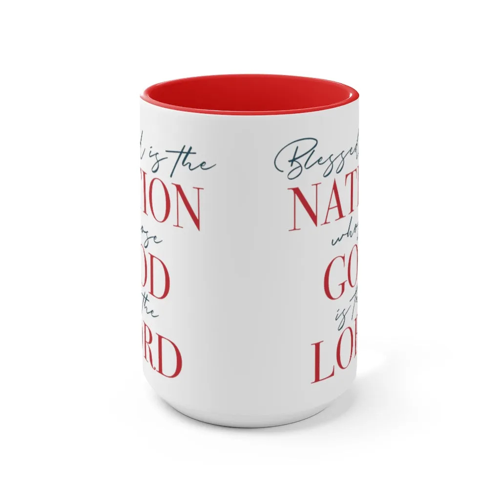 Blessed Nation Mug (2 sizes, 2 colors)