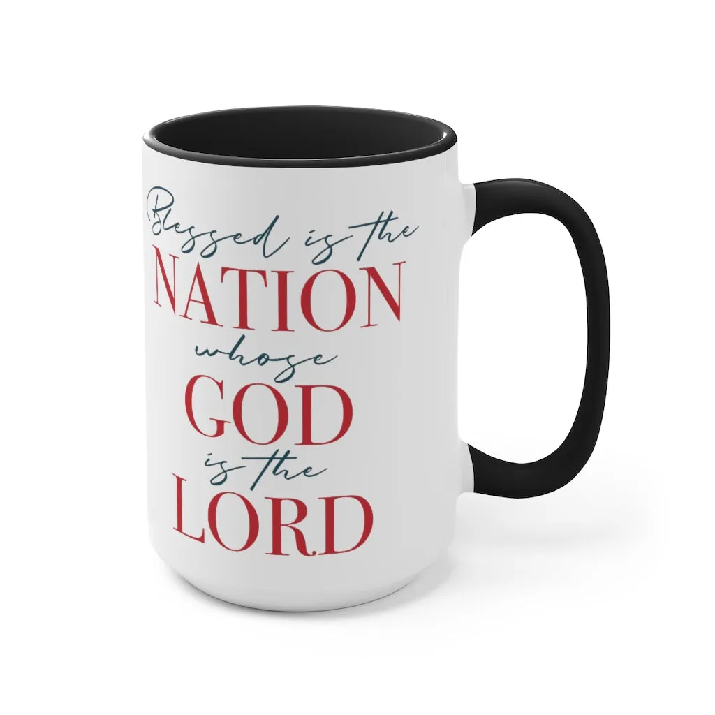 Blessed Nation Mug (2 sizes, 2 colors)