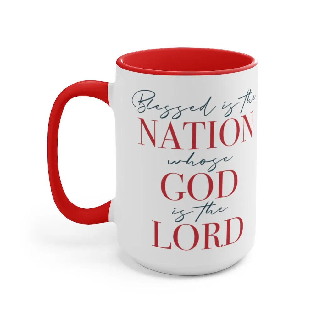 Blessed Nation Mug (2 sizes, 2 colors)