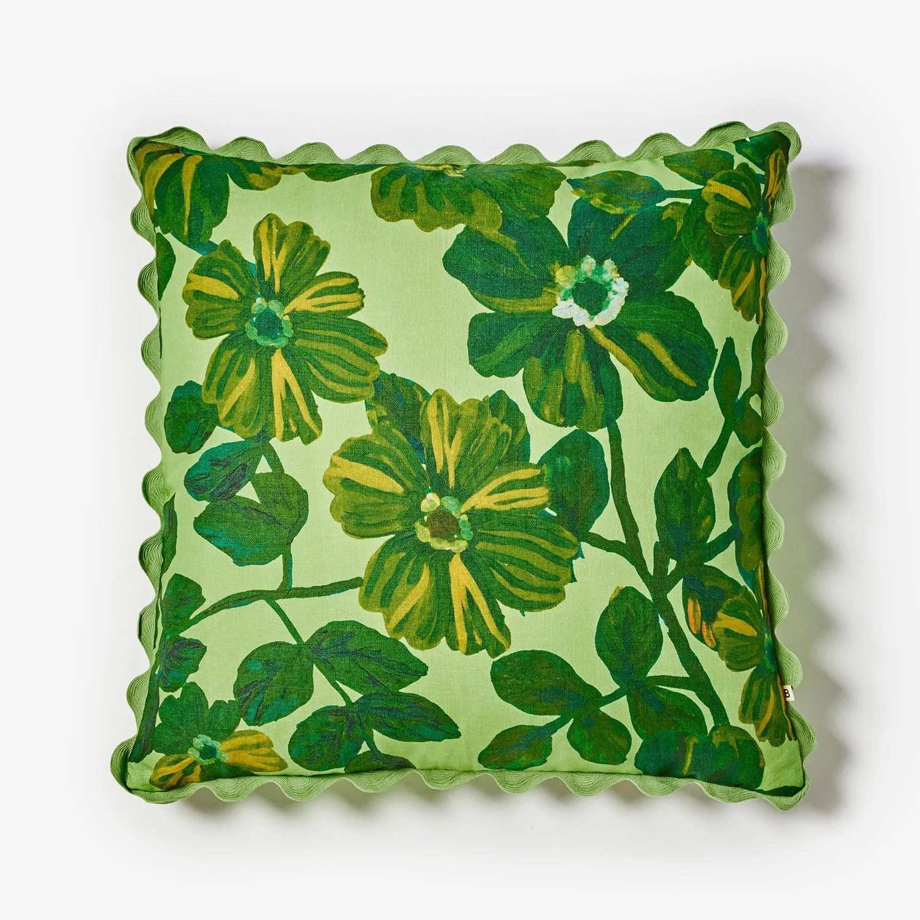 Bonnie & Neil Rosetta Dark Mint Cushion 60cm