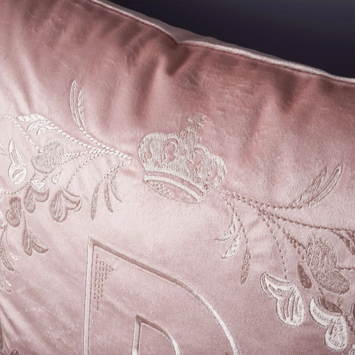 Bridgerton By Catherine Lansfield Regency Crown Pink Cushion (45cm x 45cm)