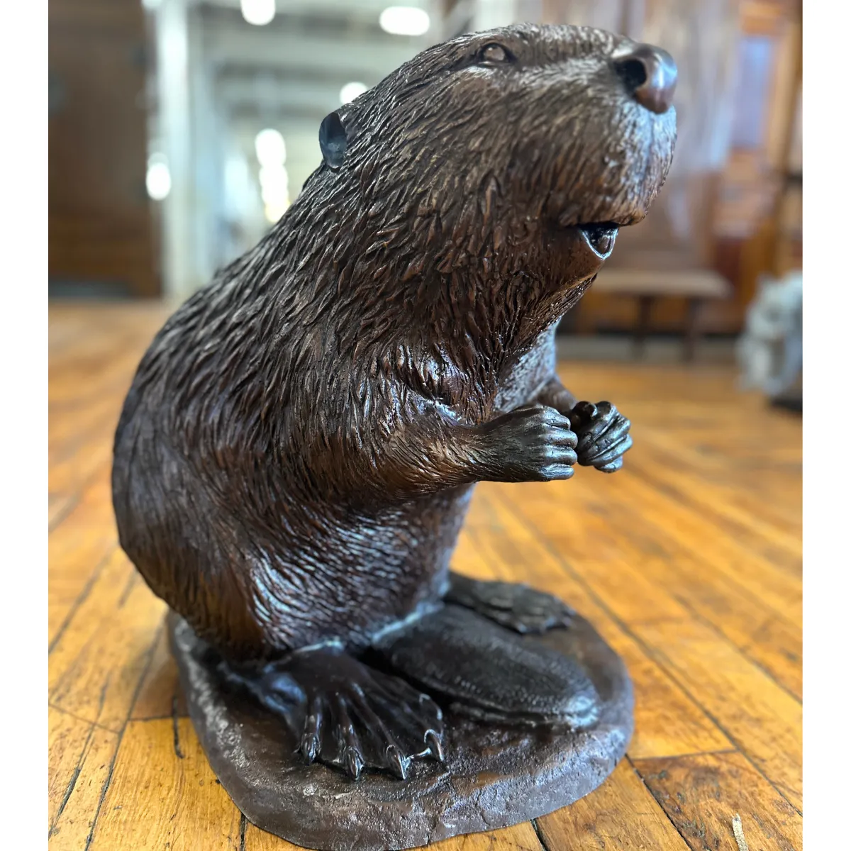 Bronze Beaver Statue