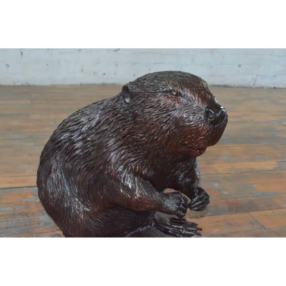 Bronze Beaver Statue