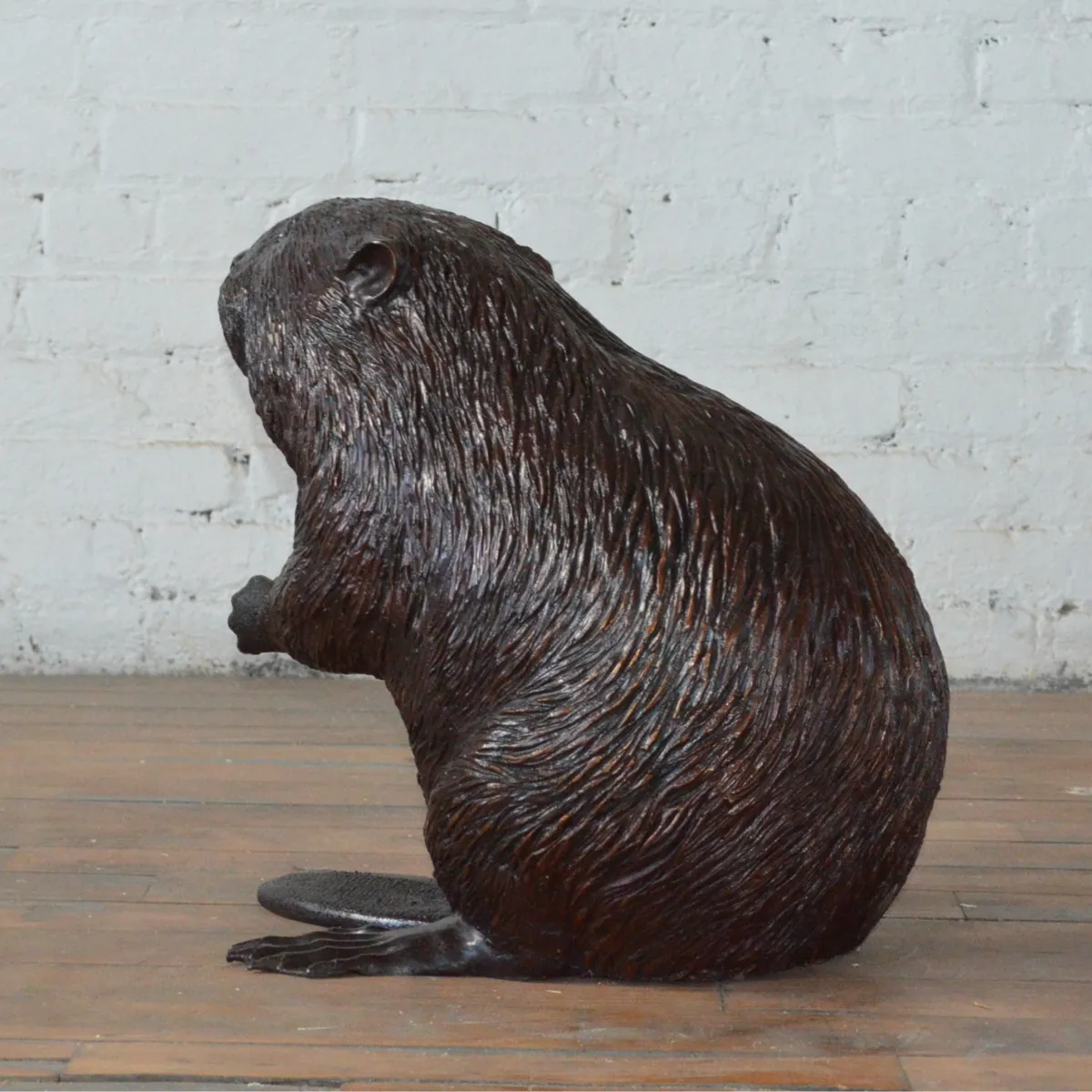 Bronze Beaver Statue