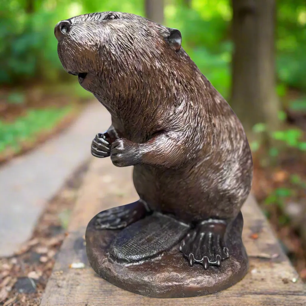 Bronze Beaver Statue