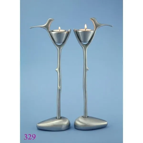 Candle Holders - Art Nouveau Birds