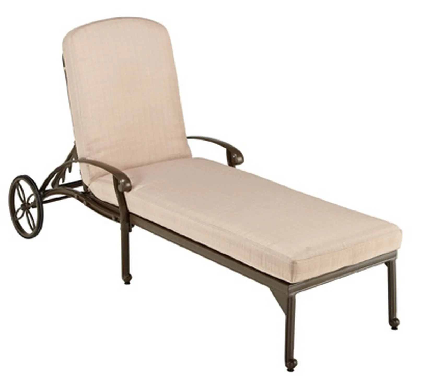 Capri Taupe Outdoor Chaise Lounge