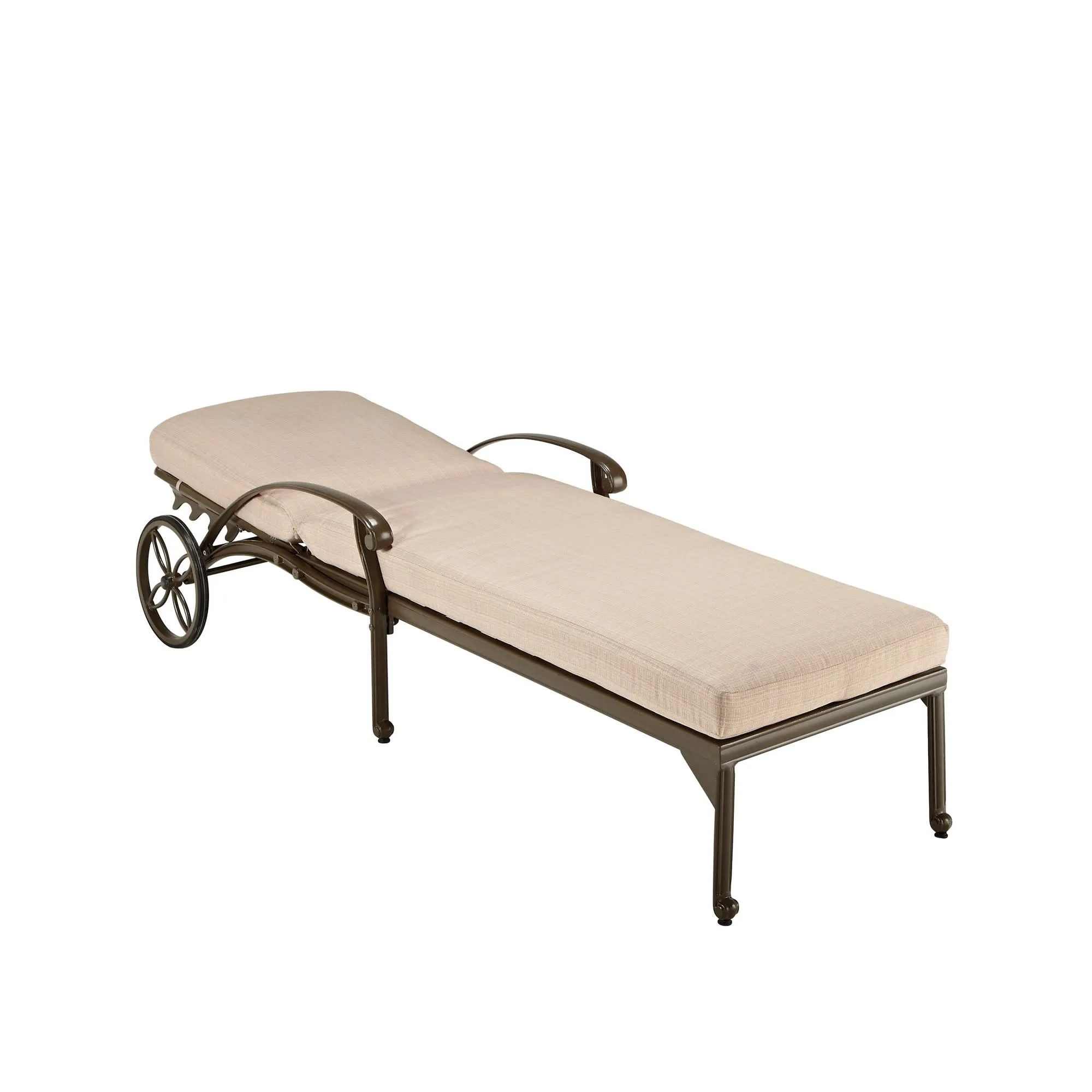 Capri Taupe Outdoor Chaise Lounge