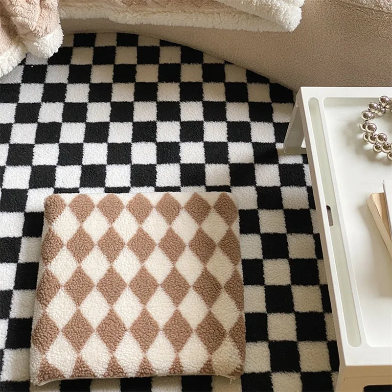 Checkerboard Diamond Seat Cushions