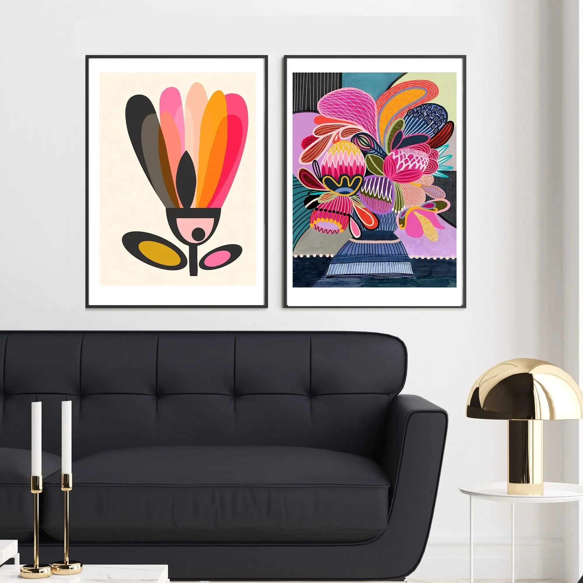 Colour Pop Modern Wall Art Prints