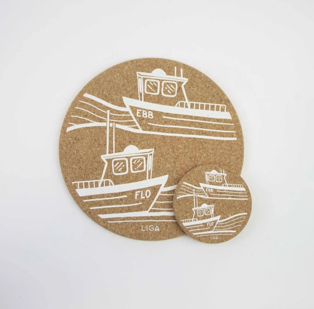 Cork Placemat Set  Ebb &Amp; Flo