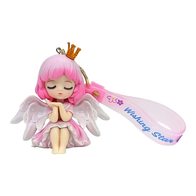 Cute PINK MODEL B Fairy | Premium PVC | Lanyard Keychains |