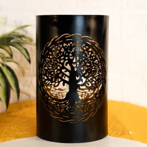 Ekhasa Shadow Tealight Candle Holder for Home Decor | Perfect Candle Stand for Diwali Decoration and Table Decor | Indoor & Outdoor, Festival Decorative Candles Gift Items (Tree Shadow)