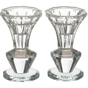 Elegant Crystal Candlestick 9 Cm