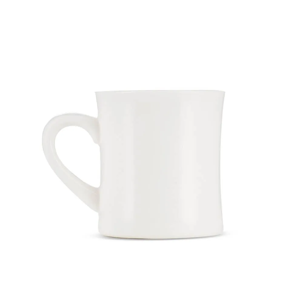 Espresso Parts Porcelain Diner Mug - White (10oz/305ml)