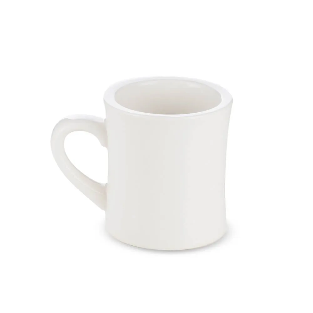 Espresso Parts Porcelain Diner Mug - White (10oz/305ml)