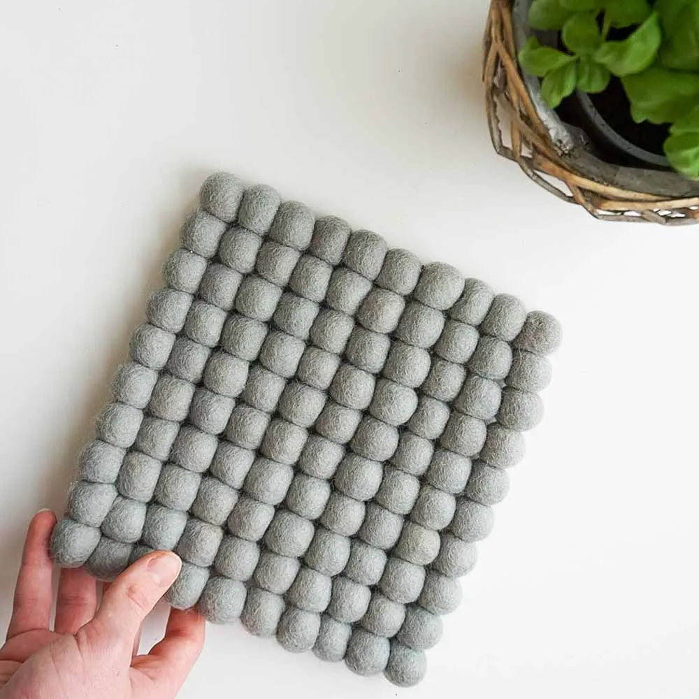 Fairtrade Wool Felt Hand Made Trivet/Placemat