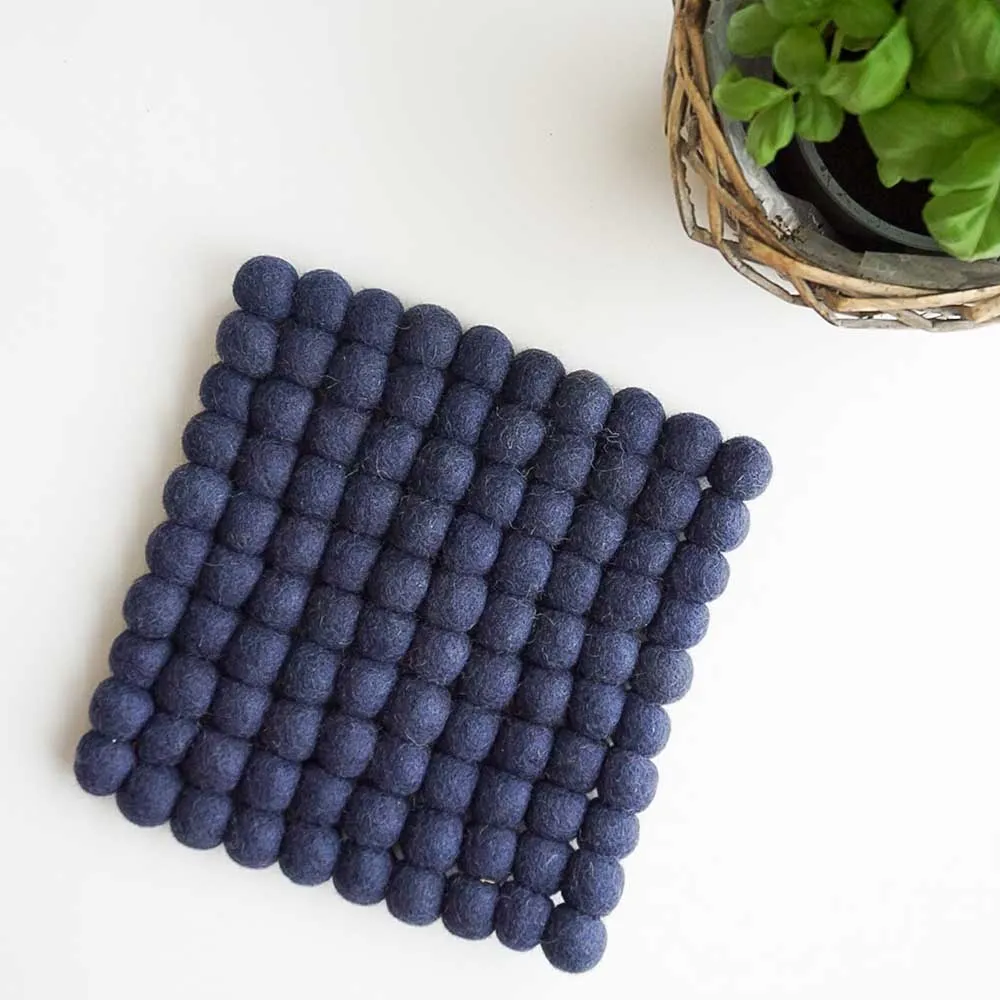 Fairtrade Wool Felt Hand Made Trivet/Placemat