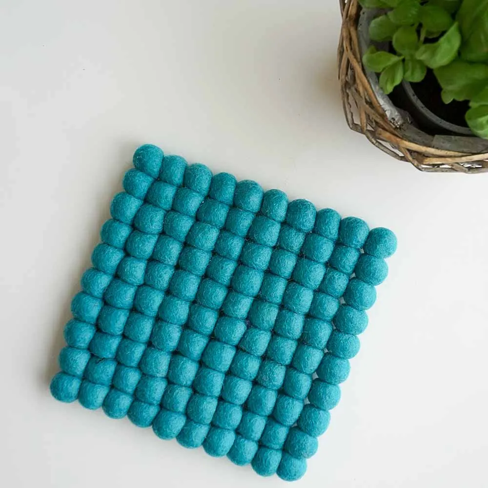 Fairtrade Wool Felt Hand Made Trivet/Placemat