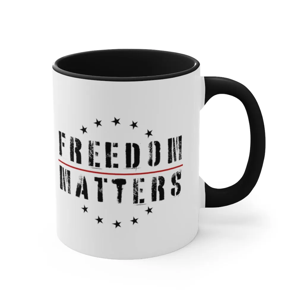 Freedom Matters Mug (3 colors, 2 sizes)