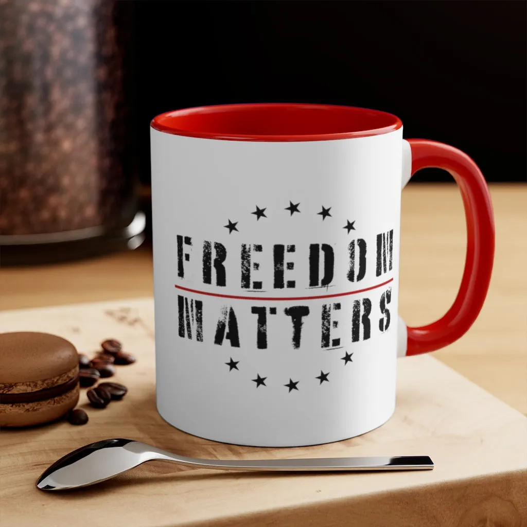 Freedom Matters Mug (3 colors, 2 sizes)