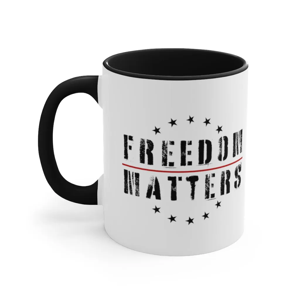 Freedom Matters Mug (3 colors, 2 sizes)