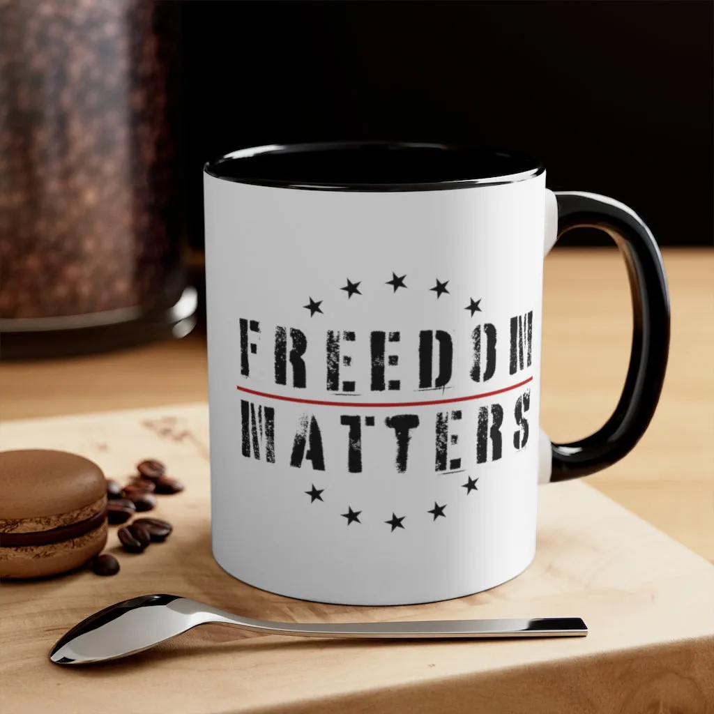 Freedom Matters Mug (3 colors, 2 sizes)