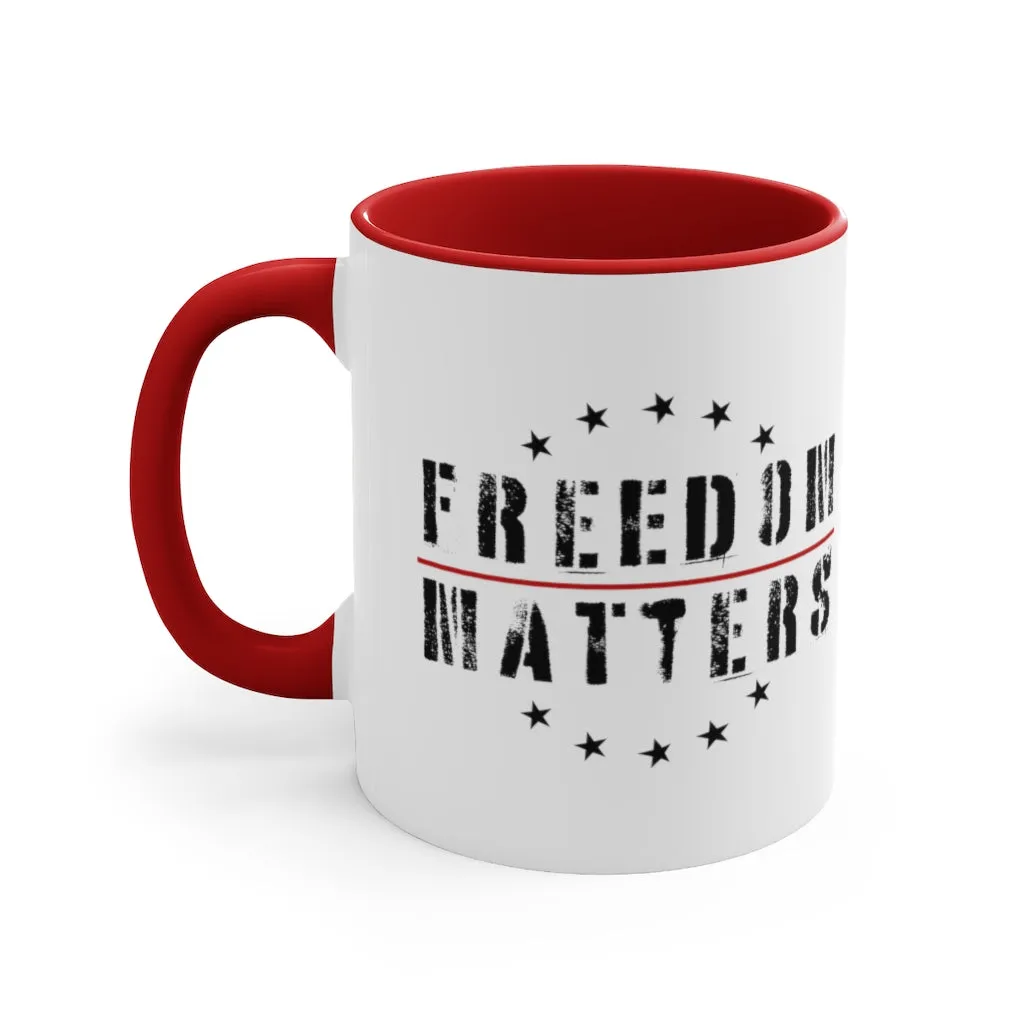 Freedom Matters Mug (3 colors, 2 sizes)