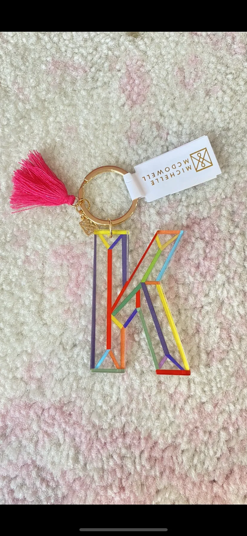 Fun Initial Keychain