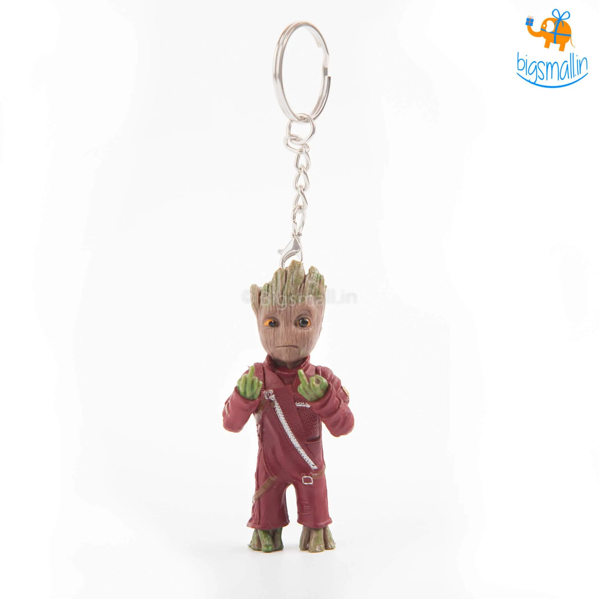 Funny Groot Middle Finger 3D Keychain