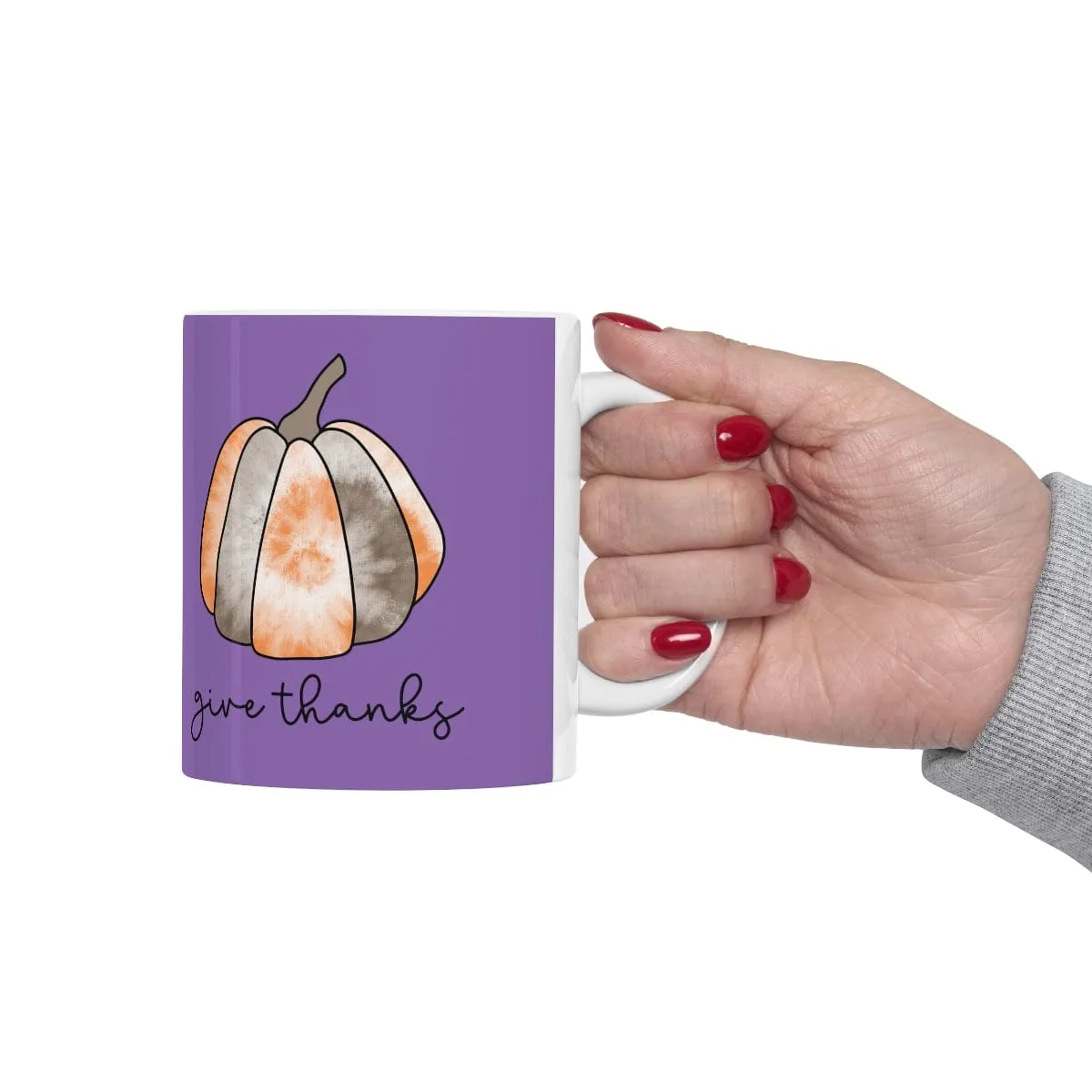 Give Thanks Mug - Christian Mug - Bible Verse Mugs - Scripture Mugs