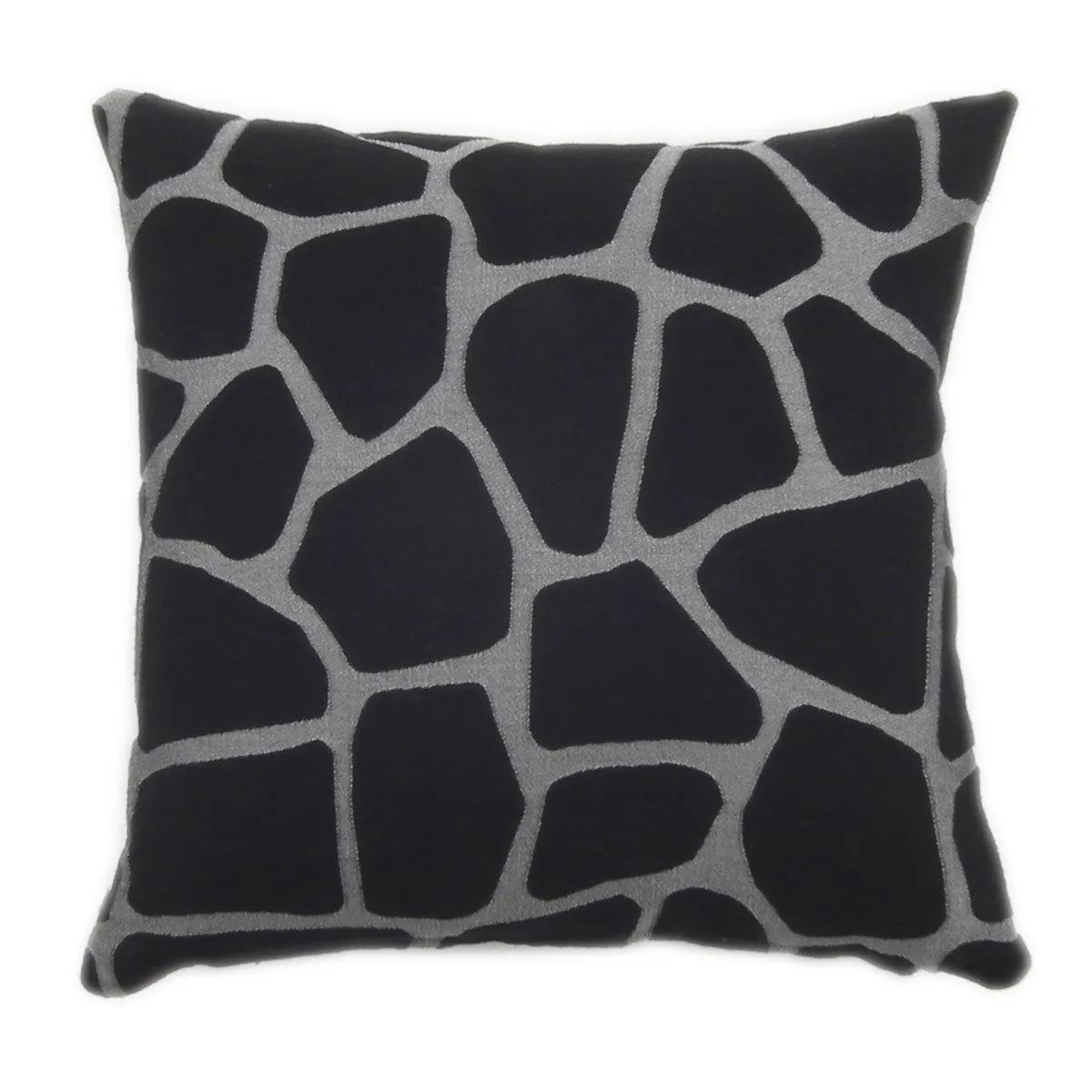 GLAMOROUS GREY CARRE' CUSHION 43x43