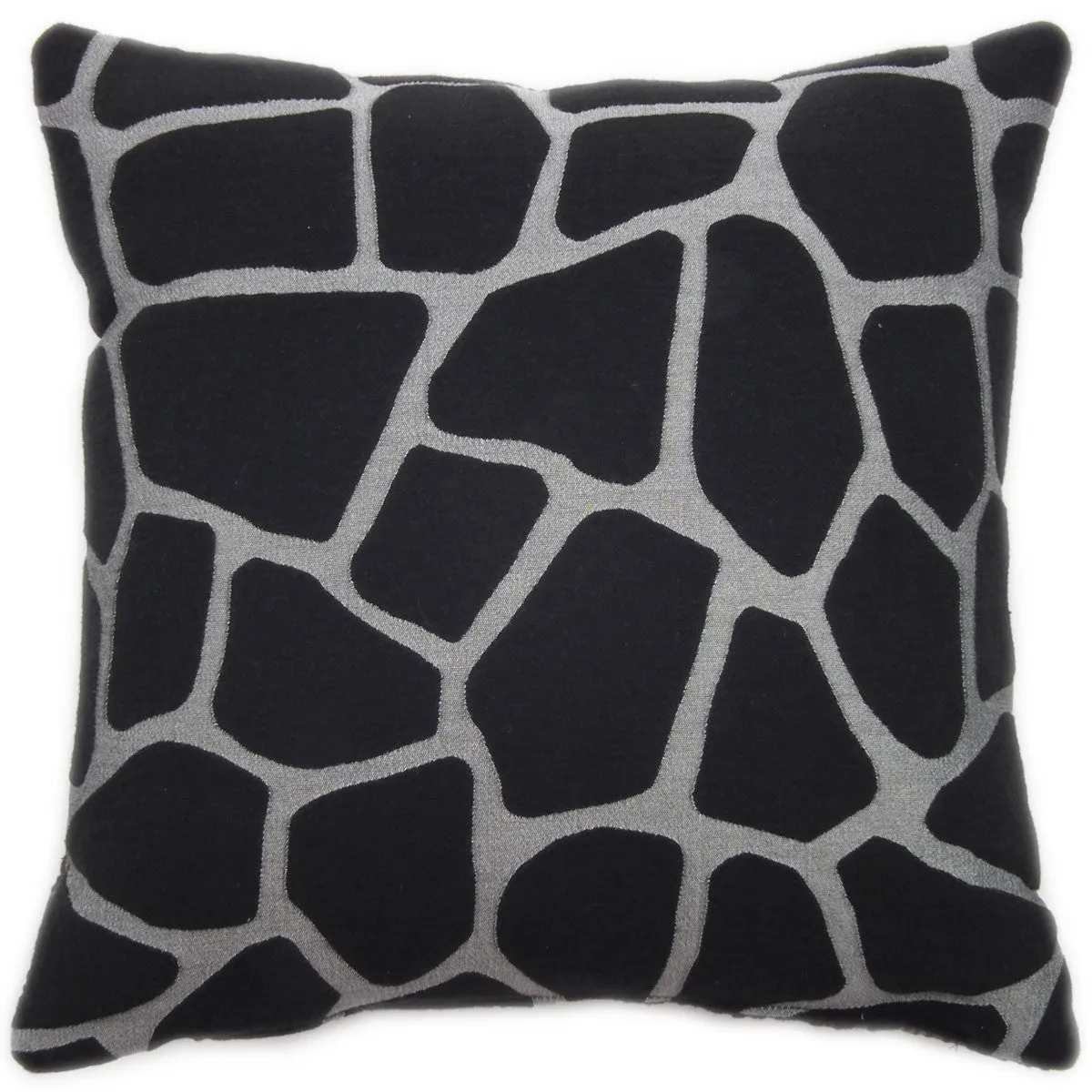 GLAMOROUS GREY CARRE' CUSHION 43x43