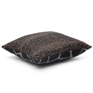 GLAMOROUS GREY CARRE' CUSHION 43x43