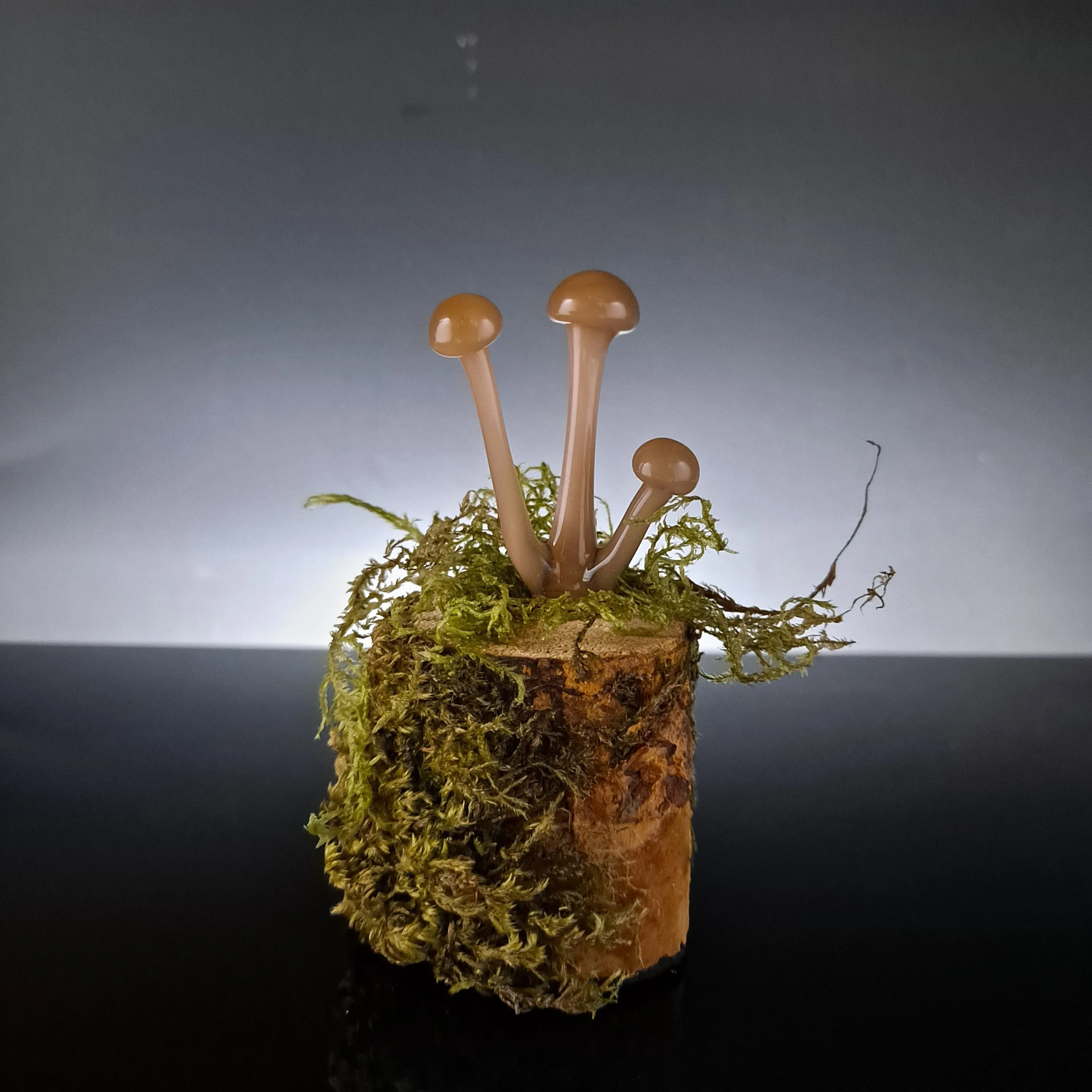 Glass Mushroom Sculptures, Amanita mushroom