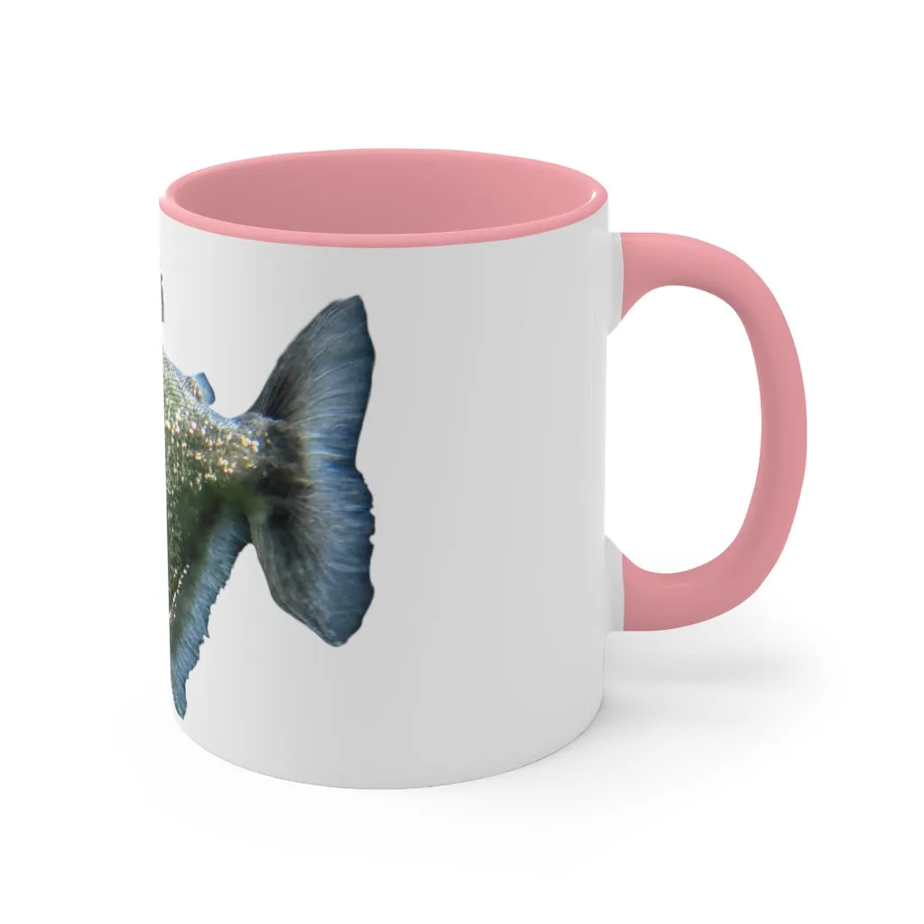 Glitter Green Fish Accent Mug